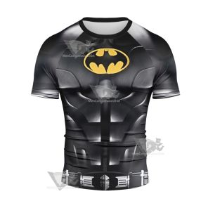 2023 The Flash Batman Michael Keaton Short Sleeve Compression Shirt