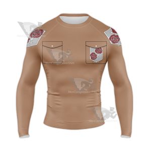 Attack On Titan Garrison Regiment Stationary Guards Long Sleeve Compression Shirt