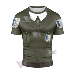 Attack On Titan Hange Zoe Short Sleeve Compression Shirt