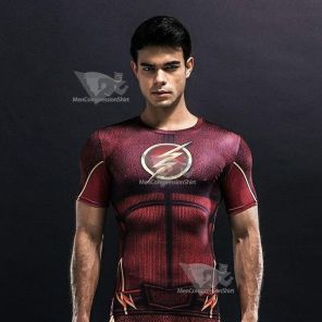 Barry Allen Compression Shirt For Men