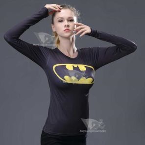 Batman Classic Women Long Sleeve Rash Guard