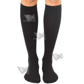 Black Unisex Compression Knee High Sock
