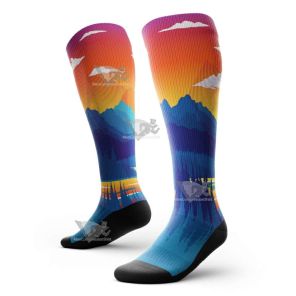 Burnt Sun Knee High Compression Socks