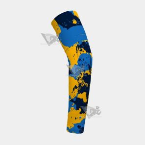 Corrosive Blue Navy Yellow Kids Arm Sleeve