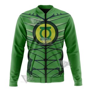 Dc Green Lantern Line Cosplay Bomber Jacket
