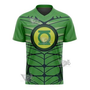 Dc Green Lantern Line Cosplay Football Jersey