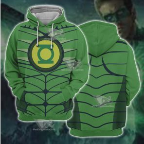 Dc Green Lantern Line Cosplay Hoodie