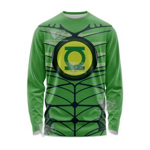 Dc Green Lantern Line Cosplay Long Sleeve Shirt