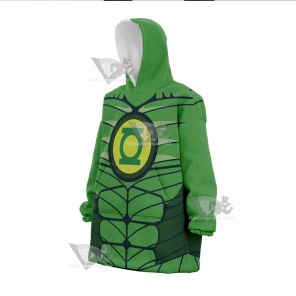 Dc Green Lantern Line Cosplay Snug Oversized Blanket Hoodie