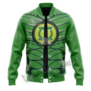 Dc Green Lantern Line Cosplay Varsity Jacket