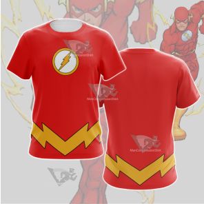 Dc The Flash Lightning Belt Cosplay T-Shirt