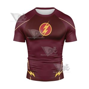 Dc The Flash Season 1 Bartholomew Henry Barry Allen Rash Guard Compression Shirt