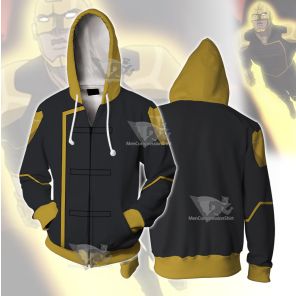 Dc The Ray Grey Cosplay Zip Up Hoodie