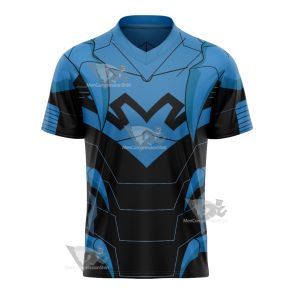 Dc Young Justice Blue Beetle Football Jersey