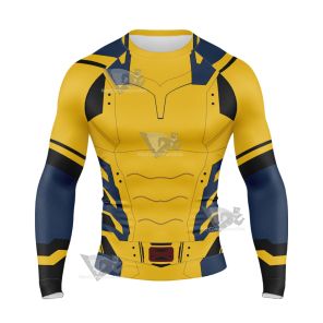 Deadpool 3 Classic Wolverine Long Sleeve Compression Shirt
