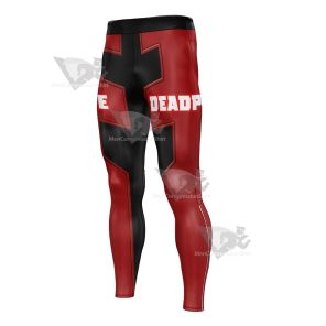 Deadpool Red Customizable Mens Compression Legging