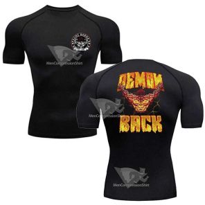 Demon Back Short Sleeve Compression Shirt