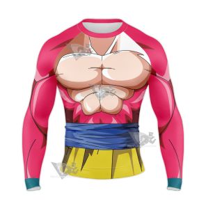 Dragon Ball Goku Super Saiyan 4 Long Sleeve Compression Shirt