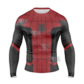 Far From Home Parker Red Suit Long Sleeve Compression Shirt