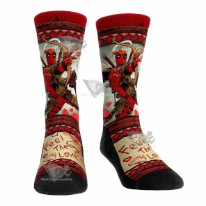 Feel The Love Deadpool Men Tight Socks