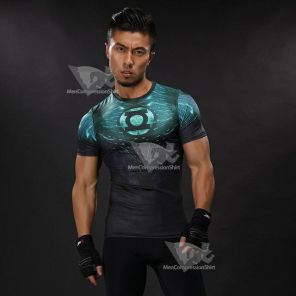 Hal Jordan Short Sleeve Compression Shirt For Men