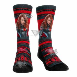 Hero Pose Black Widow Men Tight Socks