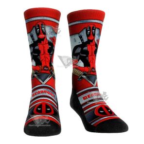 Hero Pose Deadpool Men Tight Socks
