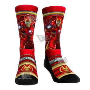 Iron Man Hero Pose Men Tight Socks