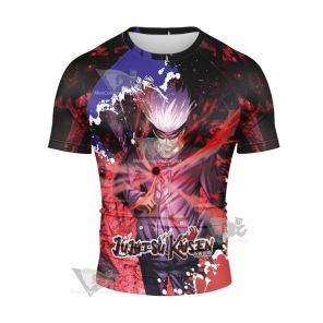 Jujutsu Kaisen Season 2 Satoru Gojo Short Sleeve Compression Shirt