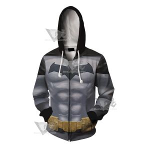 Justice League Warworld Batman Cosplay Zip Up Hoodie