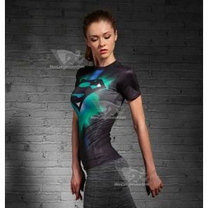 Kara Short Sleeve Compression Shirt For Women