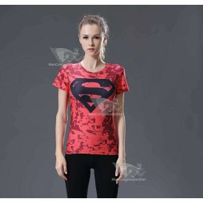 Kent Gym Red Compression Shirt For Women