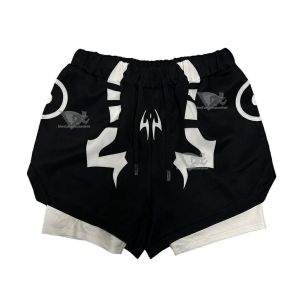 King Of Curse Compression Gym Short White