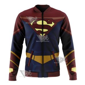Legion Of Super Heroes Superman X Red Cosplay Bomber Jacket