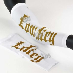 Low Key White and Gold Arm Sleeve