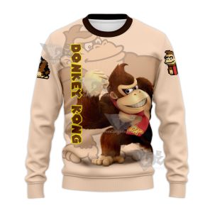Mario Sports Donkey Kong Flesh Colored Sweatshirt