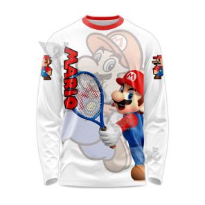 Mario Sports Mario Play Tennis Long Sleeve Shirt