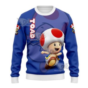 Mario Sports Toad Navy Blue Sweatshirt
