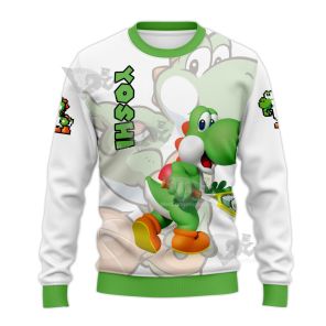 Mario Sports Yoshi Play Tennis Sweatshirt