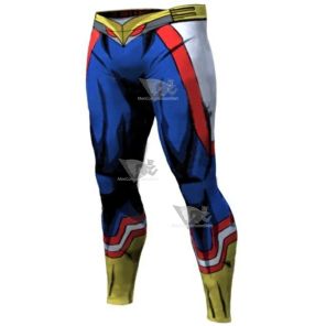 Mens My Hero Academia All Might Leggings Compression Spats