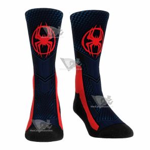 Miles Morales Suit Black Spider Men Tight Socks