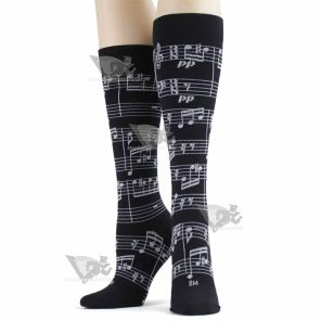 Music Notes Womens Compression Socks