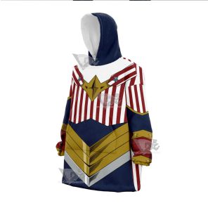 My Hero Academia Cathleen Bate Star And Stripe Snug Oversized Blanket Hoodie