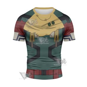 My Hero Academia Izuku Midoriya Short Sleeve Compression Shirt
