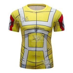 My Hero Academia Ua Uniform Yellow Elite Short Sleeve Rashguard