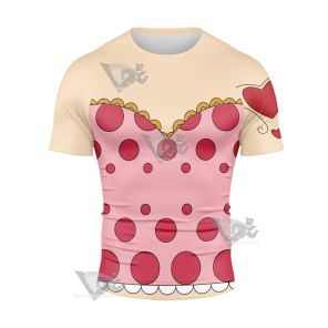 One Piece Charlotte Linlin Big Mom Short Sleeve Compression Shirt