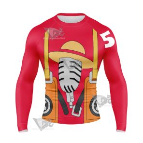 One Piece Film Red Monkey D Luffy Long Sleeve Compression Shirt