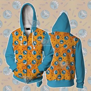 One Piece Inspired Pirate Firefist Cosplay Zip Up Hoodie