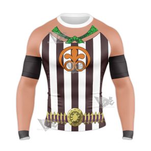 One Piece Jesus Burgess Cosplay Long Sleeve Compression Shirt
