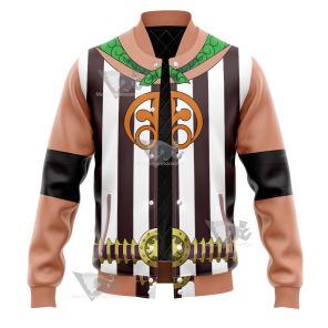 One Piece Jesus Burgess Cosplay Varsity Jacket